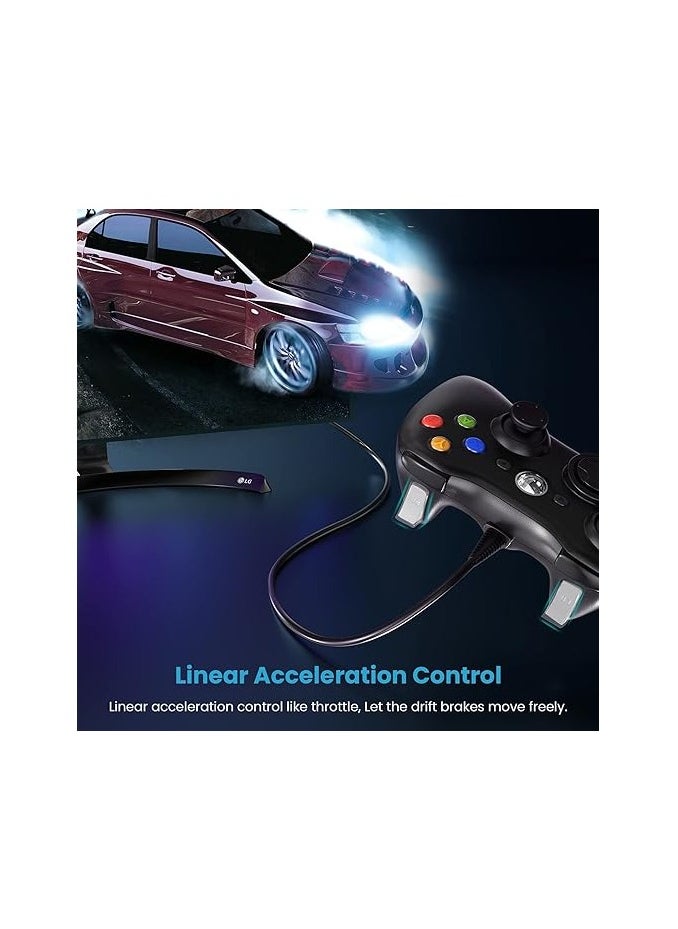 Generic - YAEYE Wired Controller for Xbox 360, Game Controller for 360 with Dual-Vibration Turbo Compatible with Xbox 360/360 Slim and PC Windows 7,8,10,11 - Image 1