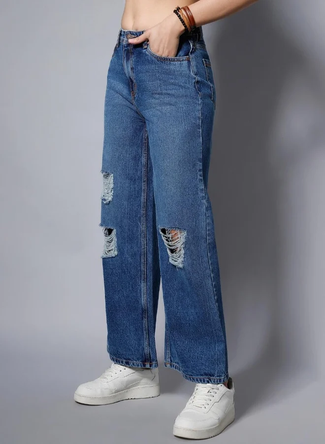 HIGH STAR  Women Blue Jeans for Women | Best Price UAE