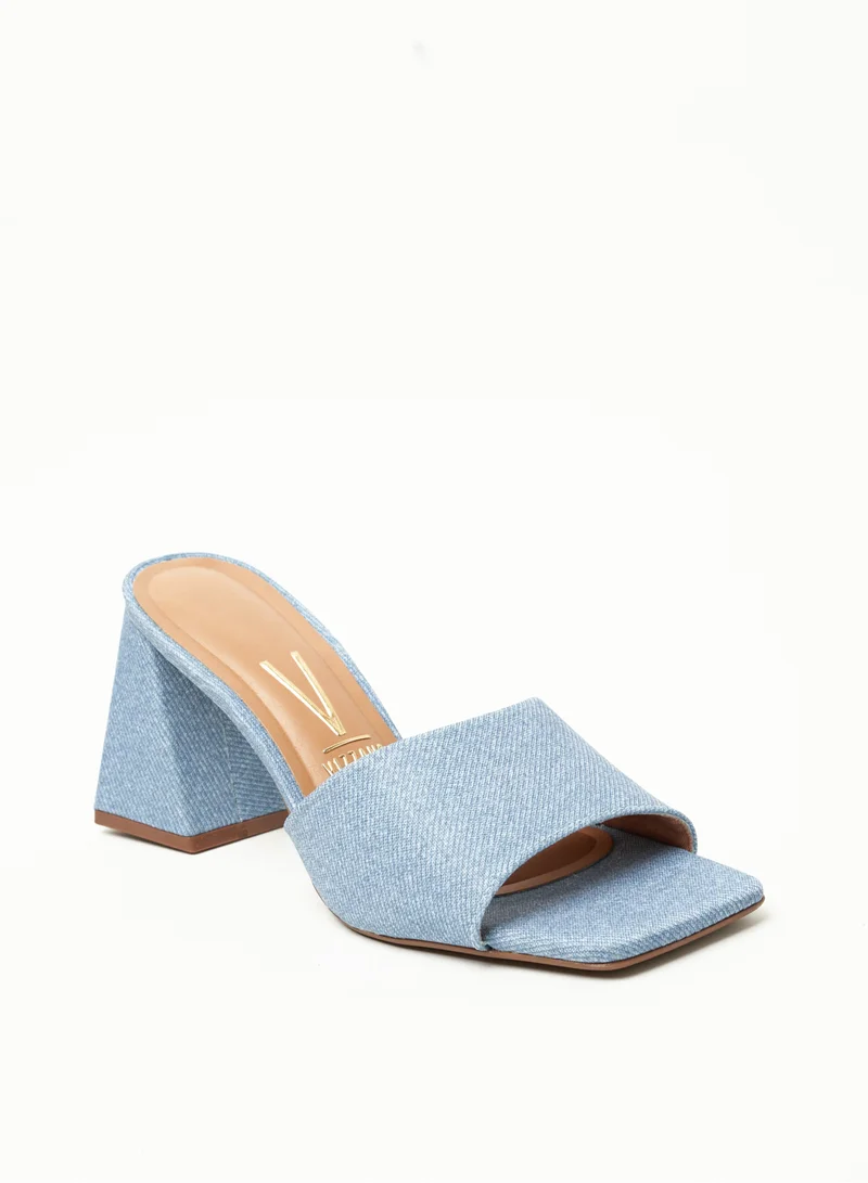 VIZZANO Mid Heels Sandals for Women – Sling Back Heel Sandals for Girls with Ankle Strap