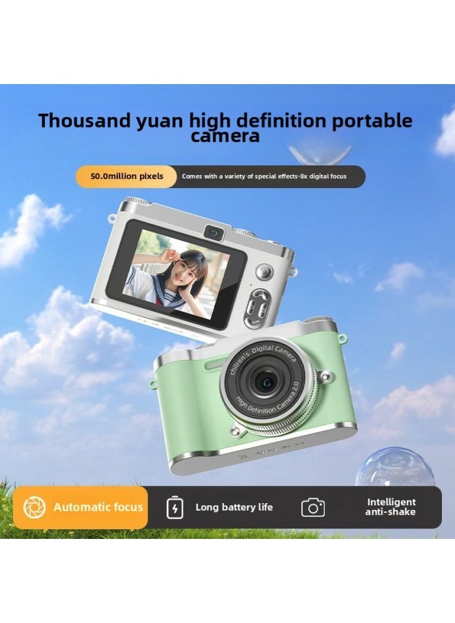 Generic HD Pixel Double Camera Self-timer Ccd Retro Digital Camera Campus Student Entry Card Machine-Body Color:[one 512g Memory Card] No Camera  - Image 2