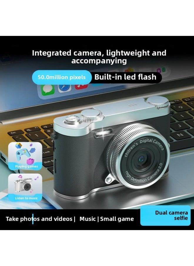 Generic HD Pixel Double Camera Self-timer Ccd Retro Digital Camera Campus Student Entry Card Machine-Body Color:[one 512g Memory Card] No Camera  - Image 4