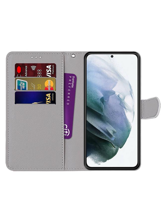 S-TOP Case For Samsung Galaxy S22+ 5G Coloured Drawing Cross Texture Horizontal Flip Leather Phone Case with Holder & Card Slots & Wallet & Lanyard - Image 3