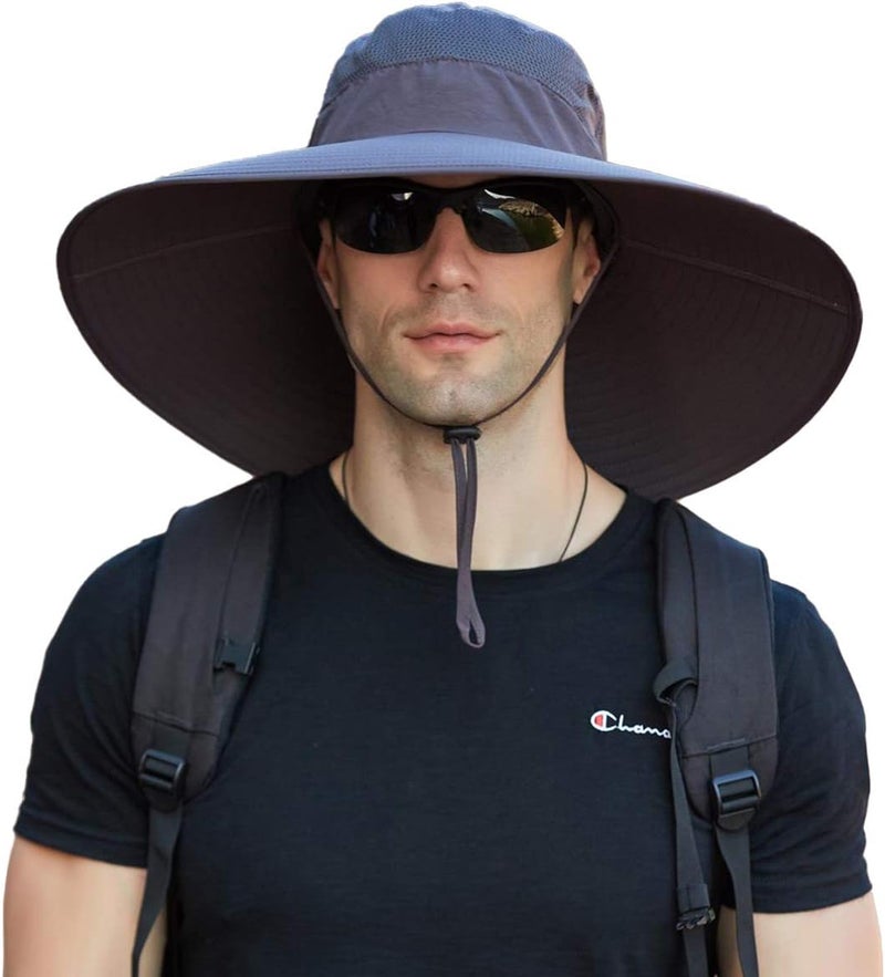Leotruny Super Wide Brim Bucket Hat UPF50+ Waterproof Sun Hat for Fishing Hiking Camping - Image 1