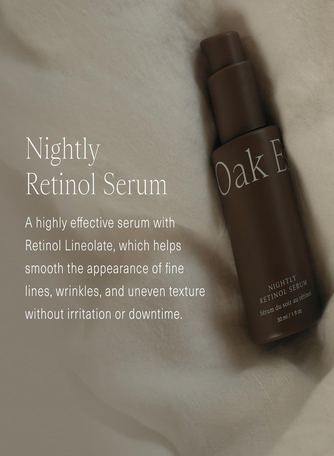 Oak Essentials Nightly Retinol Serum | Anti-Aging Face Serum with Gentle Retinol, Squalane & Avocado Extract, 1 Oz - Image 2