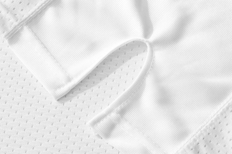 PRIMITAS Blank Football Jersey Mesh Athletic Football Shirt Practice Sports Uniform White - Image 4
