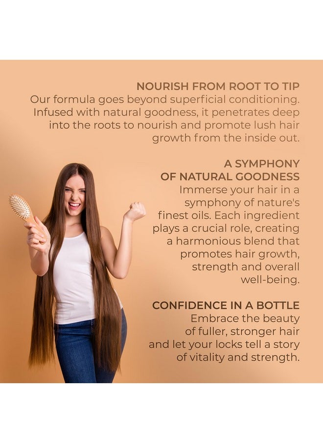velona - Hair Growth Formula 4 Oz Castor Oil Amla Oil Jojoba Oil Argan Oil Rosemary Oil Peppermint Oil Tea Tree Oil Vitamin E Natural Mix With Organic Carrier And Essential Oils - Image 1