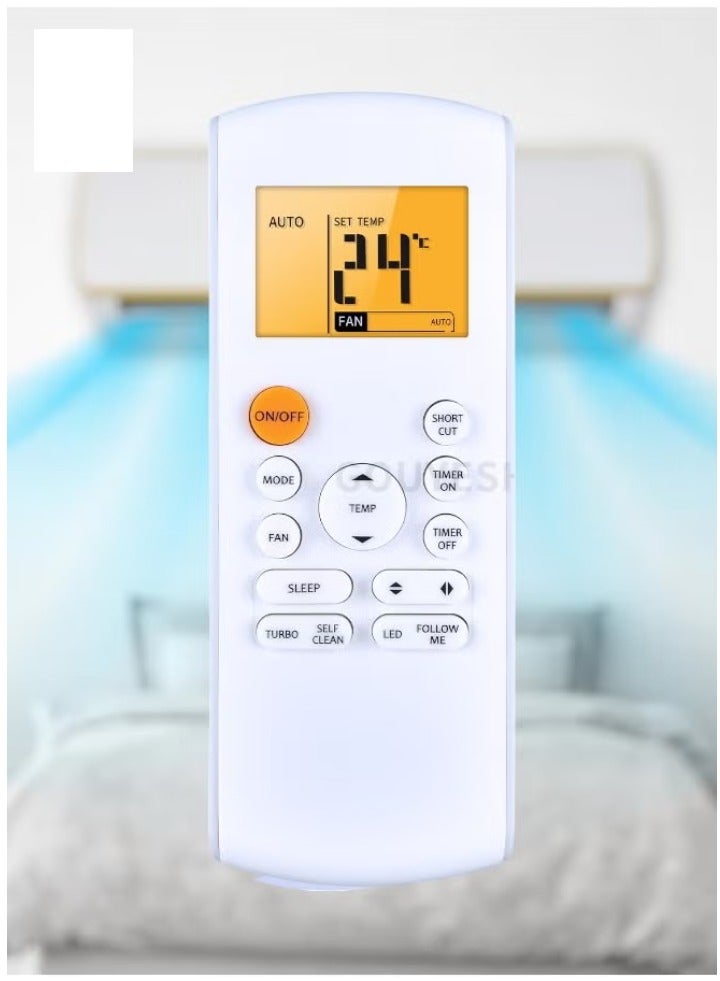 TIGER NEW Original Remote Control RG57A16/BGEF for Midea FRESH AC Air Conditioner – Cool & Heat Function, Backlight, High-Quality Replacement for RG57A2/BGEF Models - Image 5