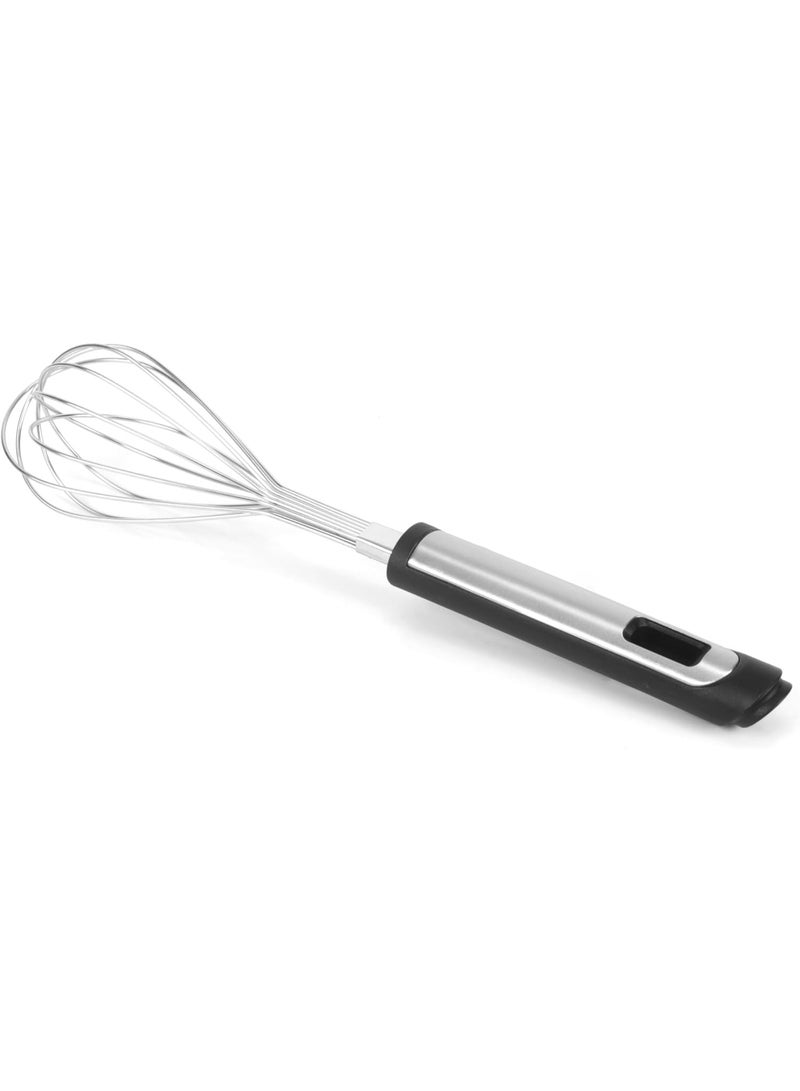Orchid Essential Stainless Steel Egg Whisk, Balloon Wire Whisk with Ergonomic Non-Slip Handle, Hand Mixer Whisk for Eggs, Cream Whisk, Batter, Sauce & Baking, Kitchen Beater (KS09-ST21) - Image 5