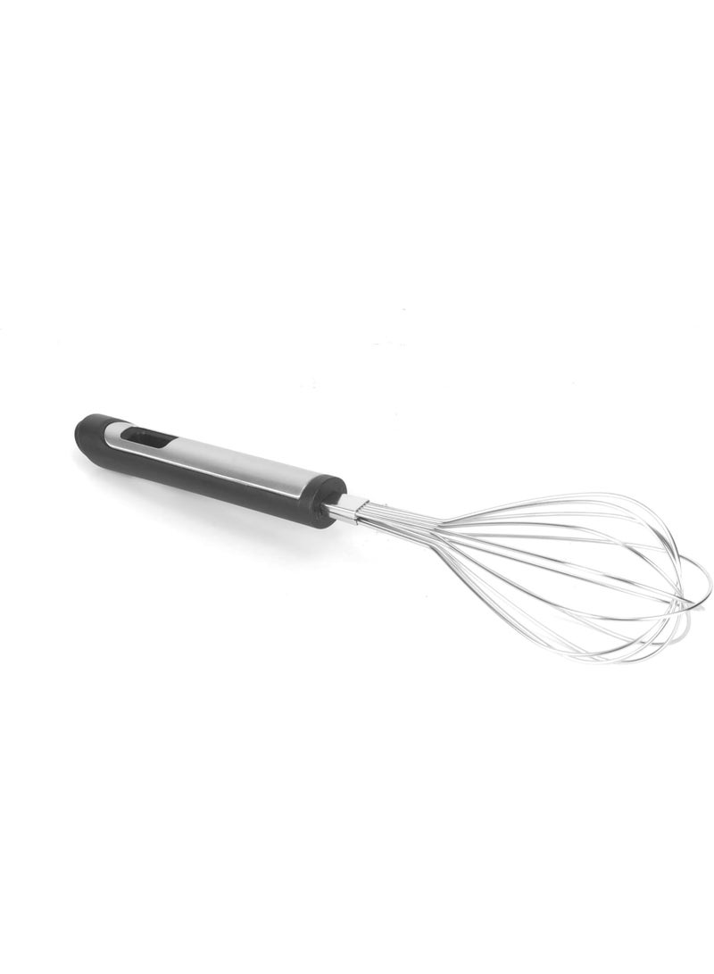 Orchid Essential Stainless Steel Egg Whisk, Balloon Wire Whisk with Ergonomic Non-Slip Handle, Hand Mixer Whisk for Eggs, Cream Whisk, Batter, Sauce & Baking, Kitchen Beater (KS09-ST21) - Image 4