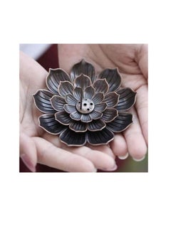 Generic Small Metal Incense Burner, Lotus Incense Stick Incense Holder and Cone Incense Holder with Ash Catcher Bakhoor Burner Portable Incense Burner, Pretty Shape Censer Holder, Mabkhara.  - Image 5