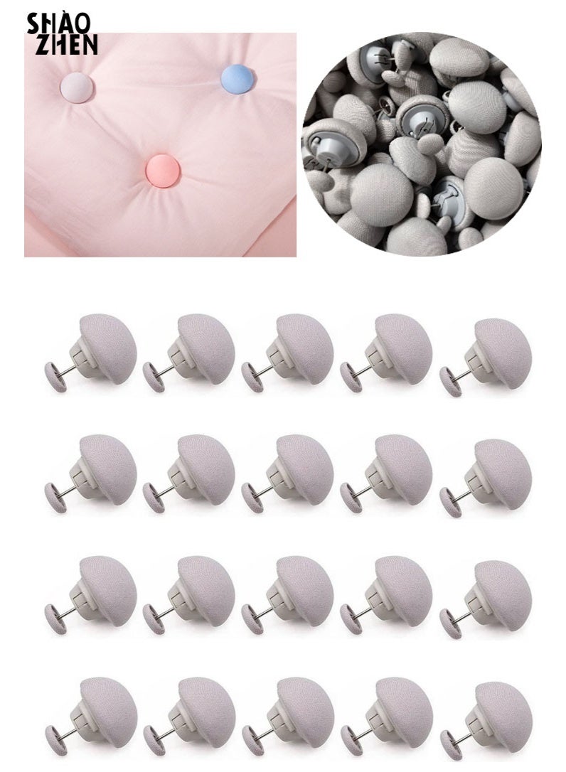 SHAOZHEN 20 PCS Non-Slip with ButtonsClips for Quilt Cover Blanket Cover Fixer Duvet Clips for Comforters Rajai Cover Fixer Duvet Button Fasteners Reusable Duvet Clips Blanket Cover Stopper Quilt Fixer Grey - Image 1