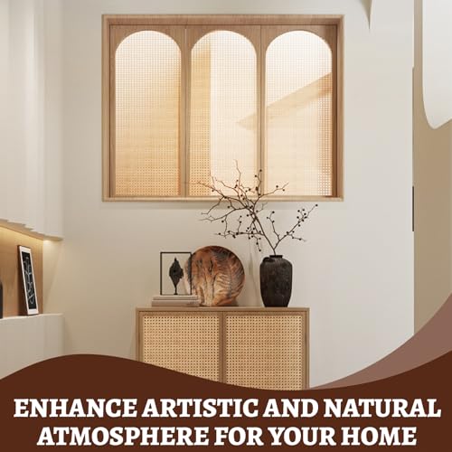 Eunice Upgraded Cane Rattan Webbing Roll, 16" W x 40" L Plastic Rattan Material, Cane Webbing Roll for Caning Projects, DIY Furniture Chairs, Cabinets, Ceiling - Image 5