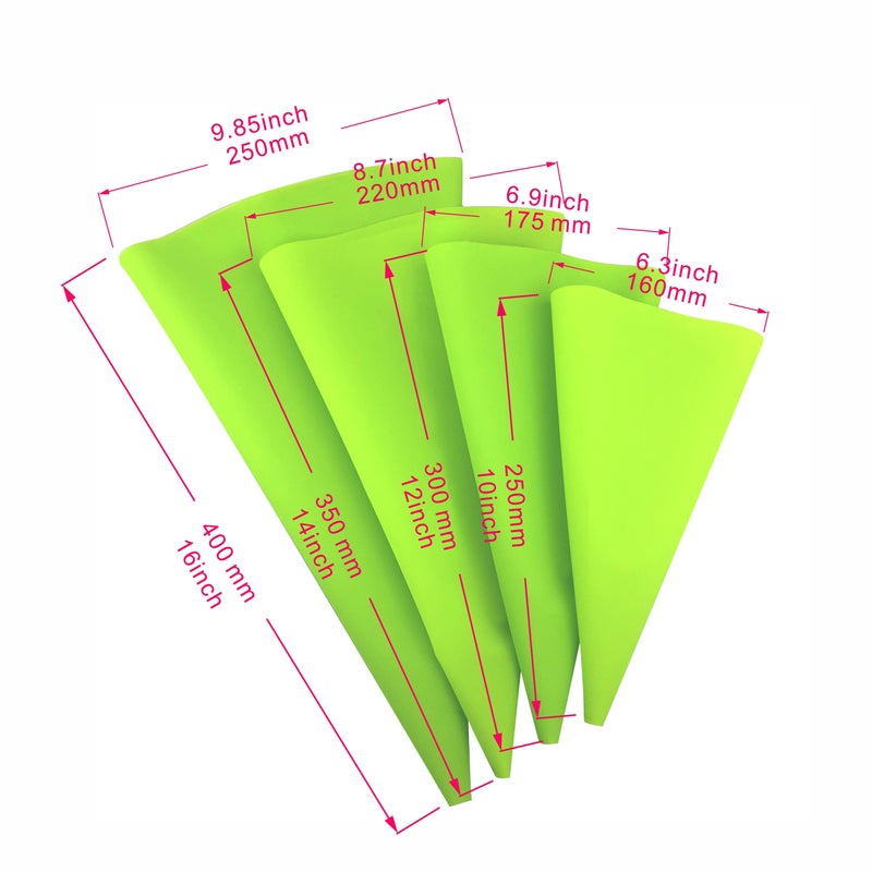 4pcs EVA Piping Bags Set Reusable Pastry Bags for Cake Decorating Baking Supplies - Image 5