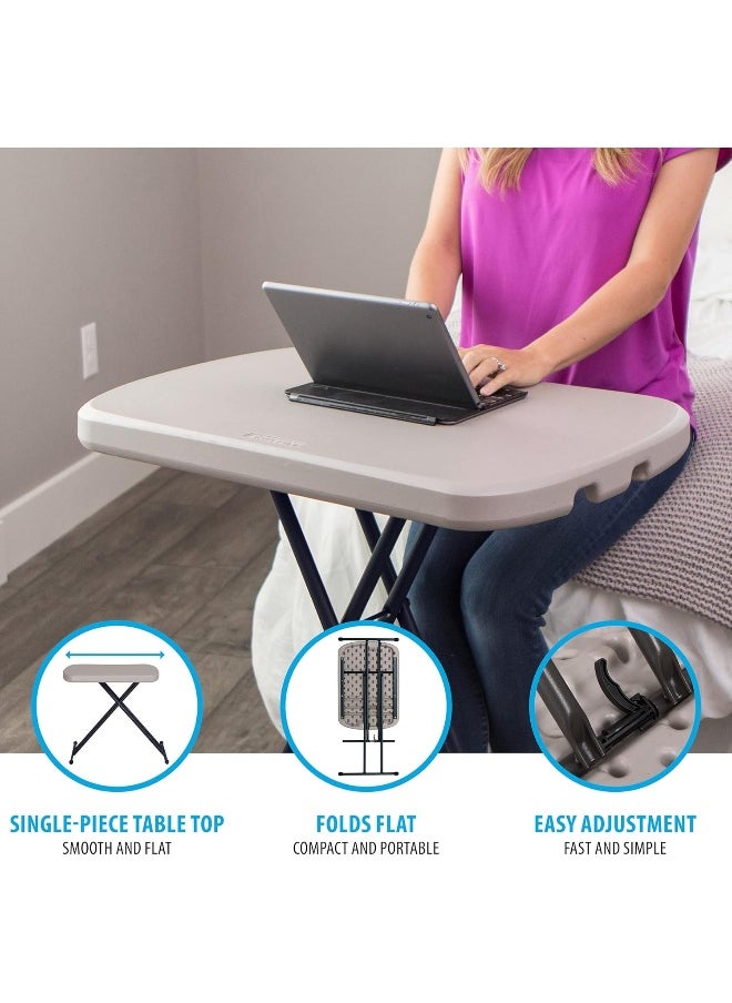 Lifetime - Lifetime 26-Inch Folding Table, Adjustable Picnic Table - Image 1