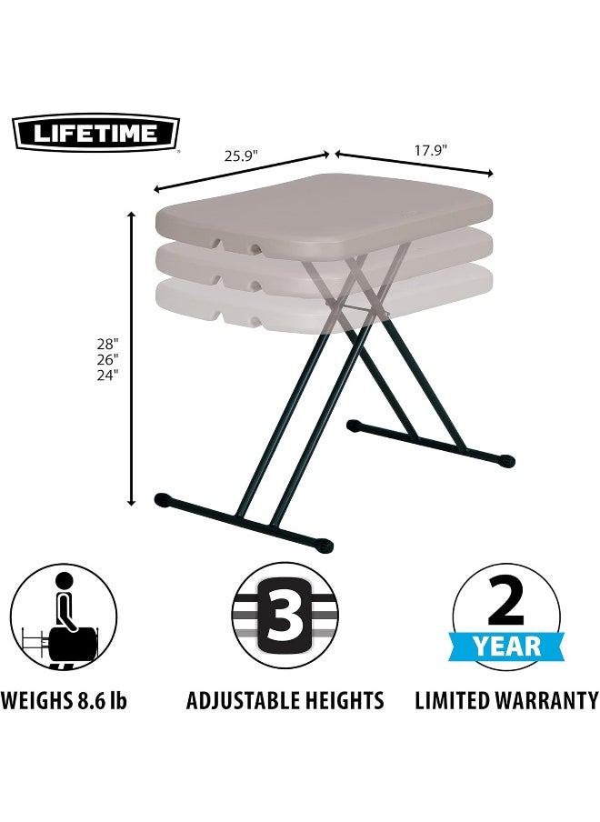 Lifetime - Lifetime 26-Inch Folding Table, Adjustable Picnic Table - Image 1