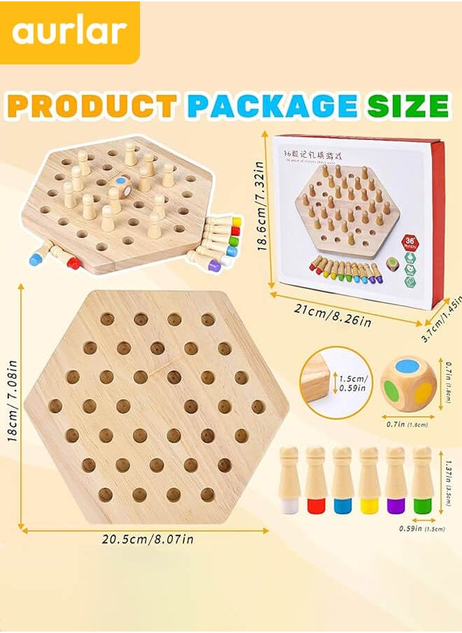 Aurlar - Montessori Wooden Educational Toys for Kids Aged 3 and Up, Shape Sorting and Stacking Game, Perfect Gift for Boys and Girls - Image 1
