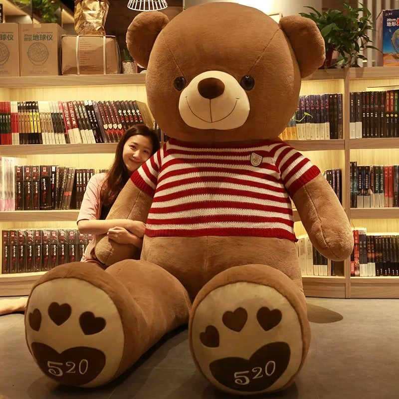 Y&D Giant Soft Teddy Bear with T-Shirt – Big Size Stuffed Animal Toy for Adults, Perfect as Wedding Gift, Cuddly Plush Bear for Hugs and Decor - Image 4