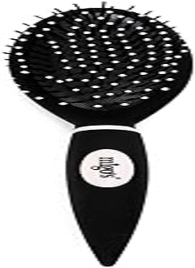 arix - Migo's Oval Hair Brush, Matte Black - Image 1