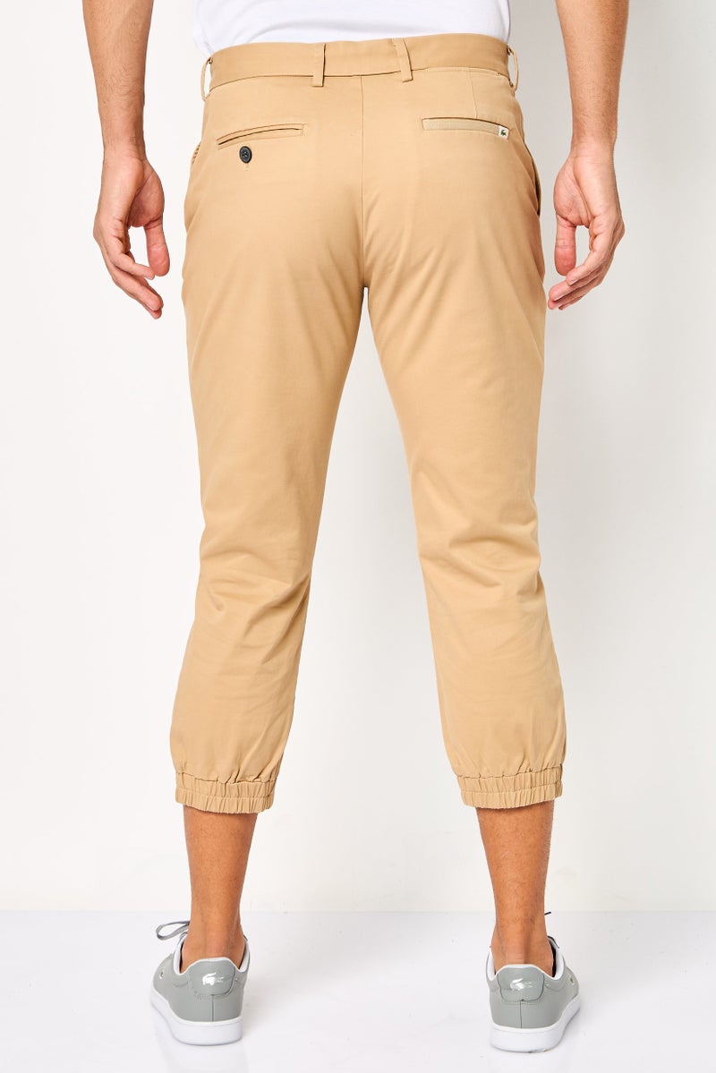 LACOSTE سروال جوجرز ضيق للرجال، بيج - Image 4