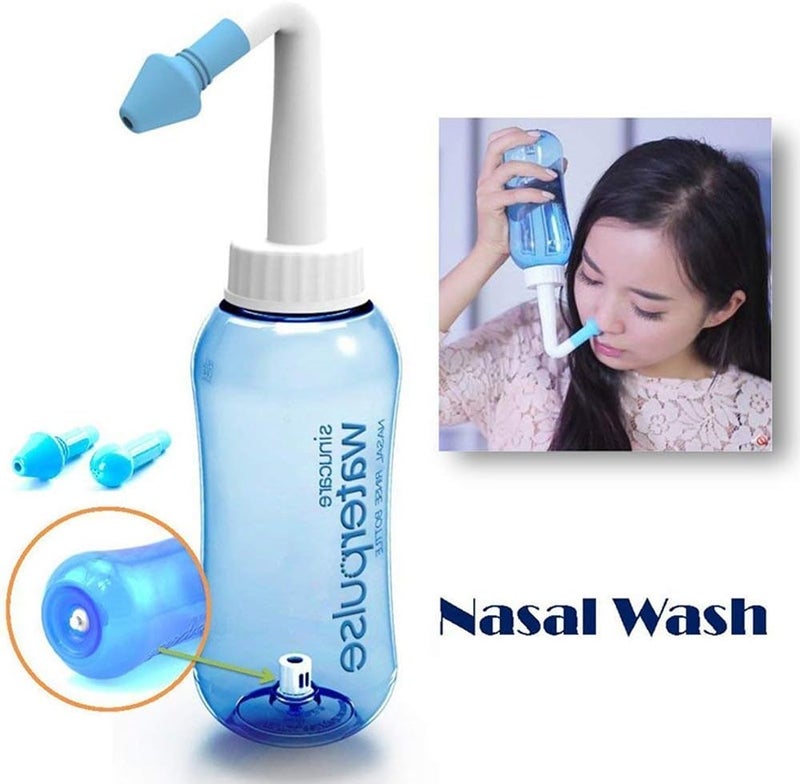 klarako Neti Pot,Sinus Rinse Kit,Neti Pot Sinus Rinse,300ml Neti Pot Sinus Rinse Kit, Nasal Sinus Rinse Kit for Adult & Kid (300ml) - Image 1