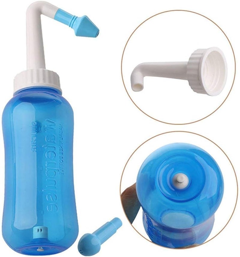 klarako Neti Pot,Sinus Rinse Kit,Neti Pot Sinus Rinse,300ml Neti Pot Sinus Rinse Kit, Nasal Sinus Rinse Kit for Adult & Kid (300ml) - Image 2