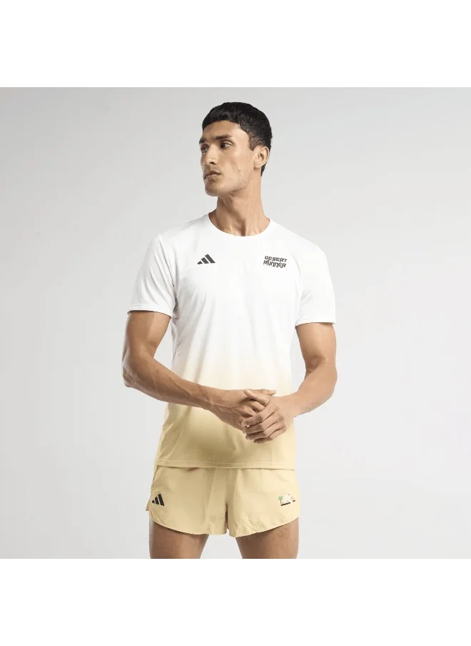 Adidas Adidas Desert Runner Tee Men Beige Running T-Shirts For Men Xs