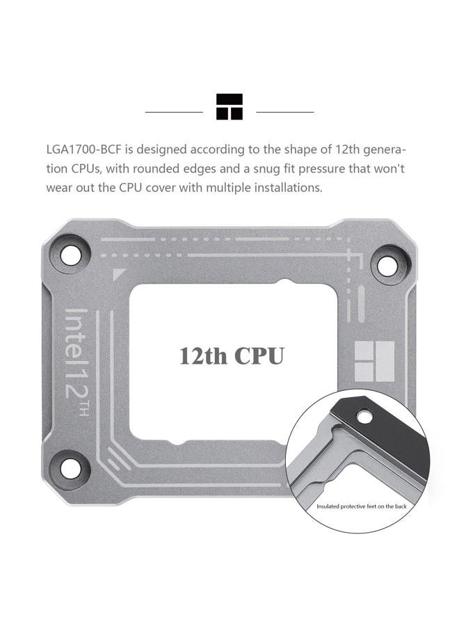Thermalright Intel 12th/13th Generation LGA1700 Anti-Bending Buckle, Curved Pressure Plate, CPU Fixing Buckle, Fully Fitted and Fixed Without Trace Installation (Gray) - Image 3