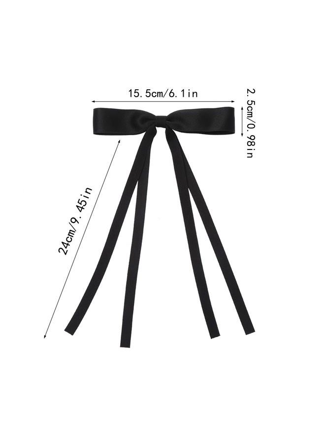 WORTL 16 PCS Hair Bows for Women,Ribbon Hair Clips Bowknot With Long Tail,Hair bow clips Hair Barrettes for Women Accessories - Image 2