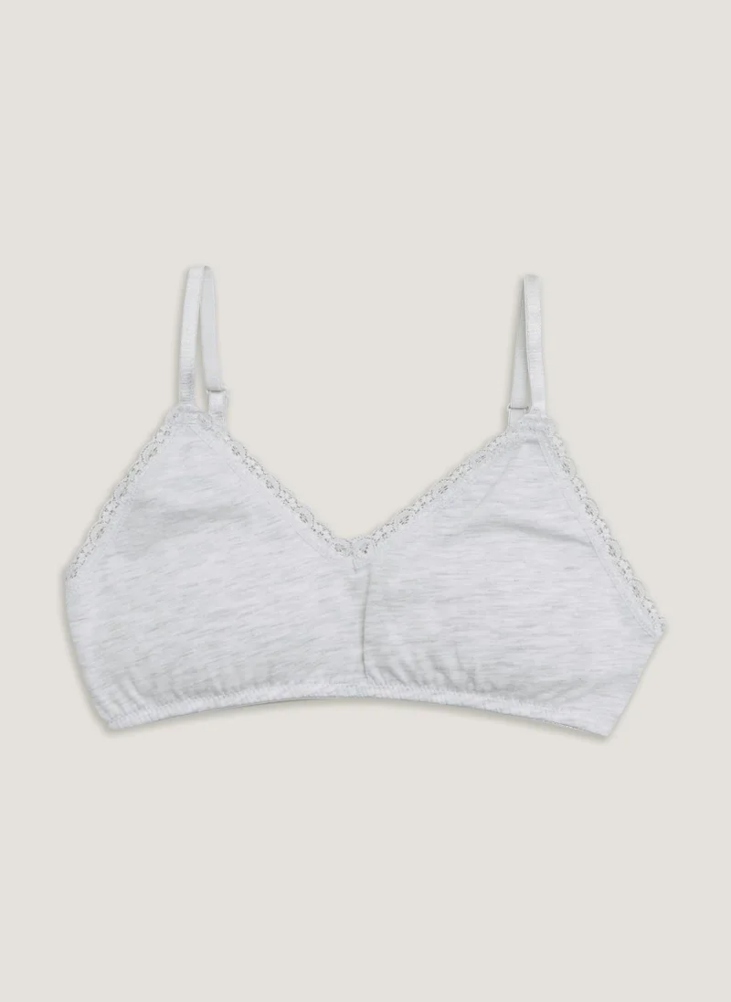 Matalan Grey Marl Padded Crop Top