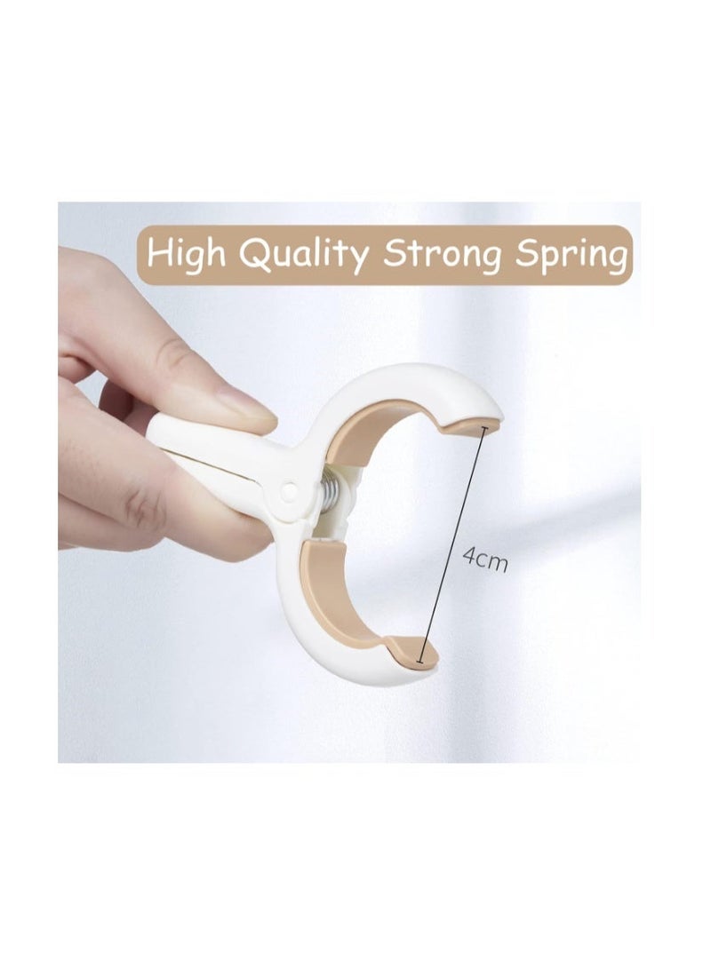 Sunkaioo 6 Pack Plastic Clothes Pins with Strong Anti-Rust Springs,Heavy Duty Beach Towel Clips,Laundry Clothespins to Keep Your Towel, Clothes, Blankets to Dry on Clothesline and Hanging Rack - Image 4