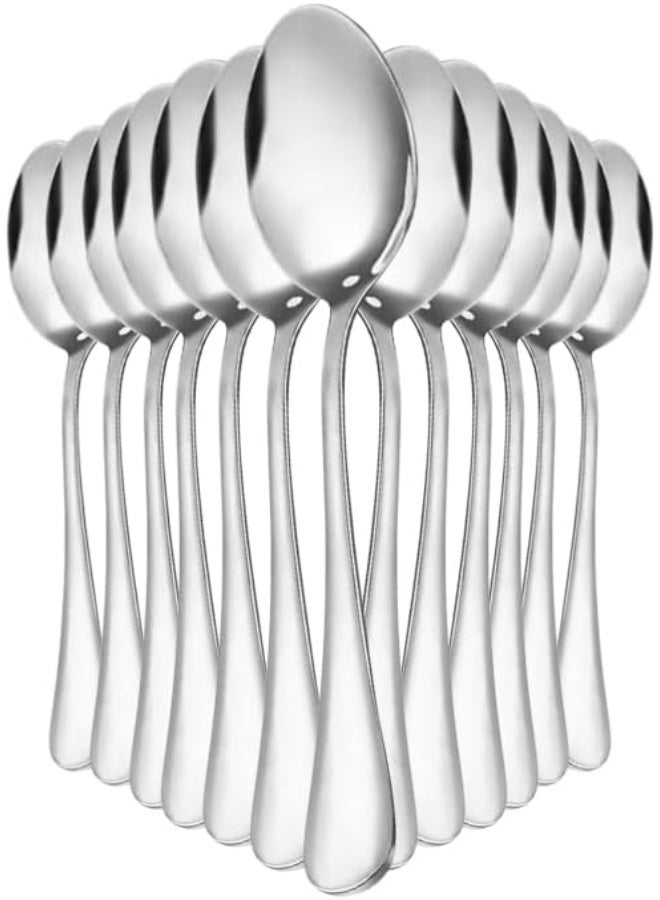 Bisbell Stainless Steel Table Spoons, Set of 12, Silver, Comfortable Grip,BB2896 - Image 1