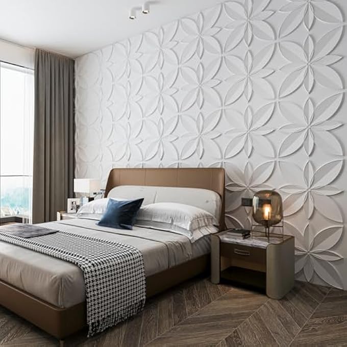 12-PACK 24"X24" DROP CEILING TILES, WATERPROOF GLUE UP CEILING DECOR, WHITE - Image 3