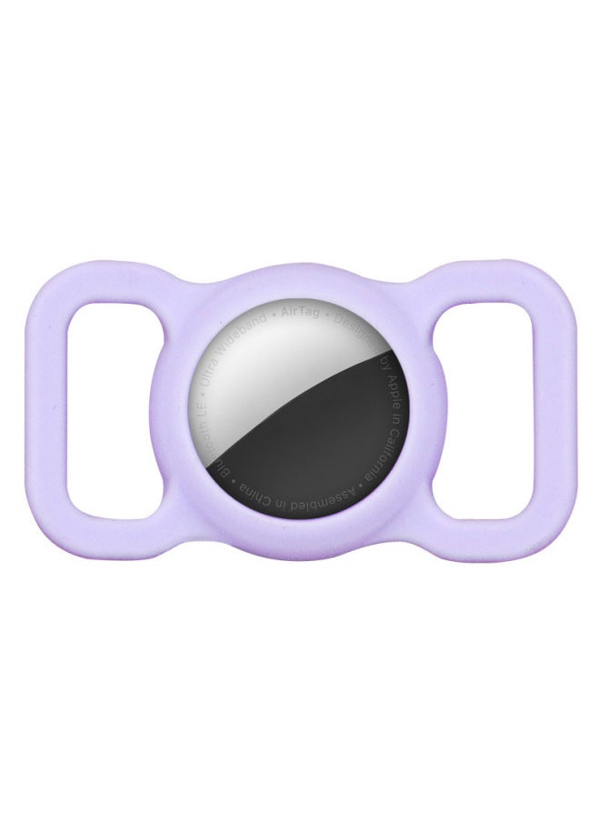 Generic - Applicable AirTag Protective Cover For Apple Airtags Silicone Air Anti-lost Device Tag Positioning Tracker Cat Collar-Color:Purple-Applicable Model:airtag - Image 1