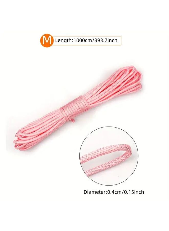 Pink 32 81ft Nylon Clothesline Non Slip Rope For Drying Camping Tying - Image 1