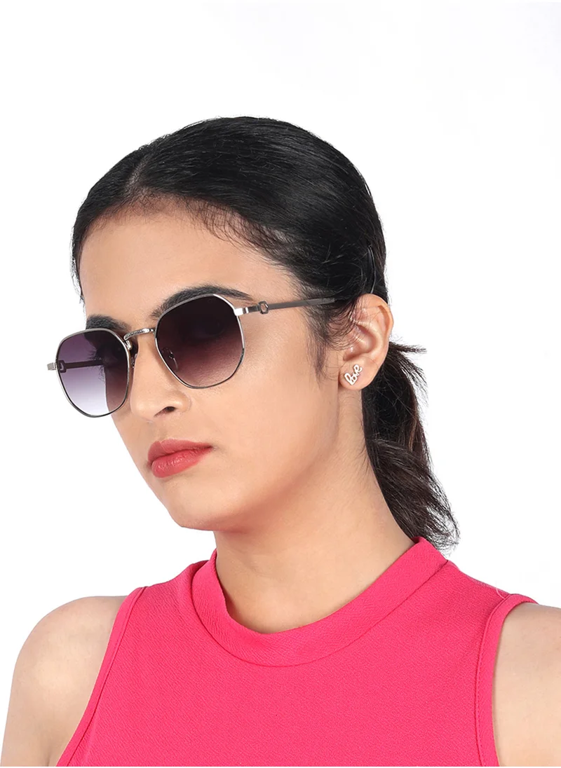 Woggles UV- Protected  Silver Hexagonal Sunglasses