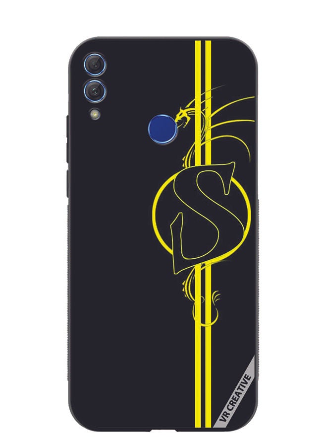 Protective Case Cover For Honor 10 Lite Letter S Design Multicolour