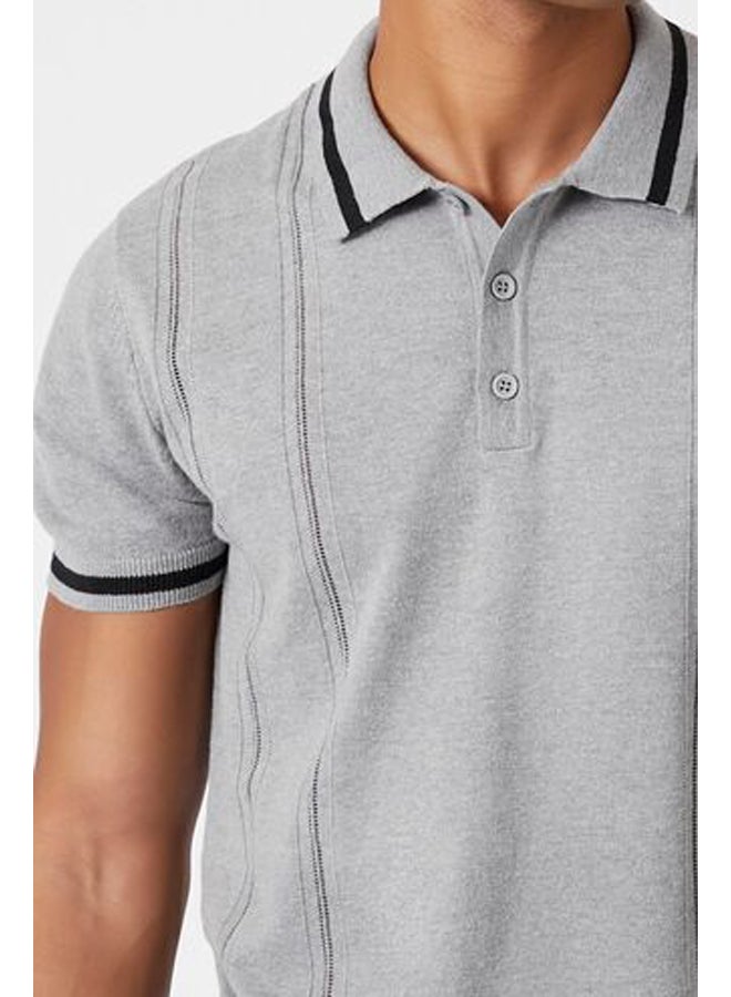 FOREVER 21 Striped-Trim Polo Shirt - Image 2