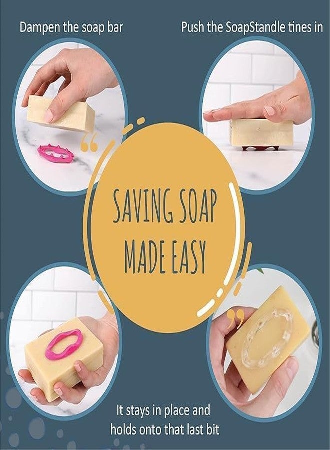 Copelle Bar Soap Gripper, No Goo, No Mess Soap Holder for Bath & Shower, Earth-Conscious, Post-Consumer Plastic, Handy Bathroom Organizer with Secure Grip (Pack of 10) - Image 3