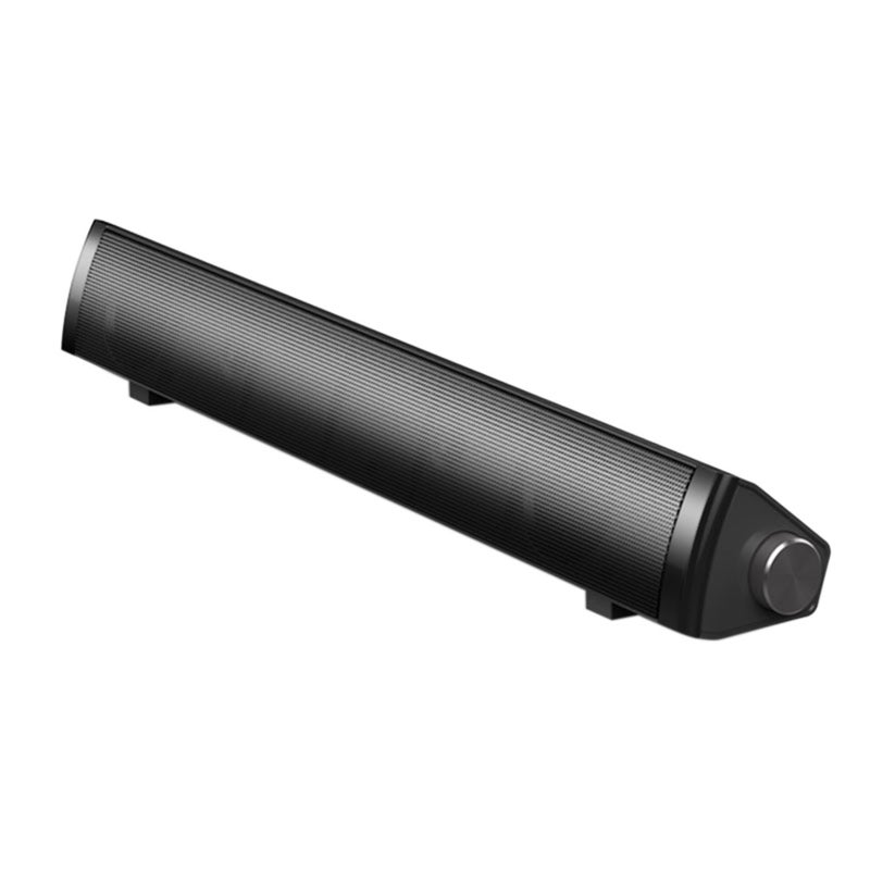 SADA V105 Speaker Bar Computer Speakers Wired Computer Sound Bar Stereo USB Powered Mini Long Soundbar Speaker with HiFi Sound Rich Bass for TV PC Cellphone Tablets Desktop Laptop - Image 1