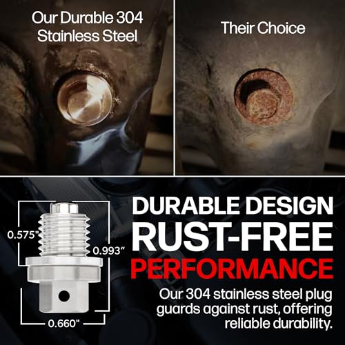 Votex - Made In USA - M12 X 1.5MM Stainless Steel Magnetic Engine Neodymium Magnetic Oil Drain Plug - Part Number DP016 - Image 5