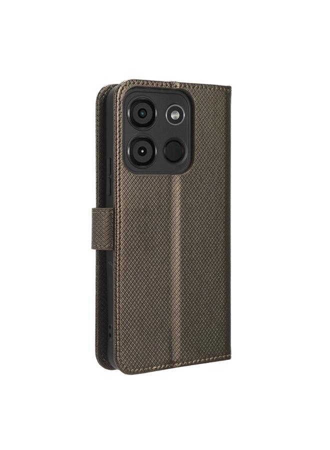 S-TOP Case For Itel A60 Diamond Texture Leather Phone Case - Image 3