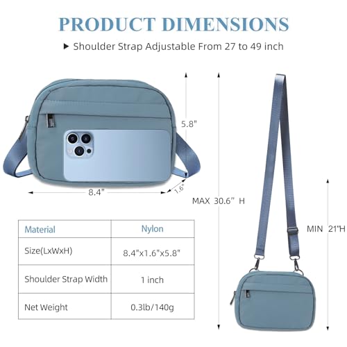 MAXTOP Small Crossbody Bags for Women with Detachable Strap Fanny Packs for Women Sling CellPhone Purse for Travel Essentials Dark Blue - Image 5