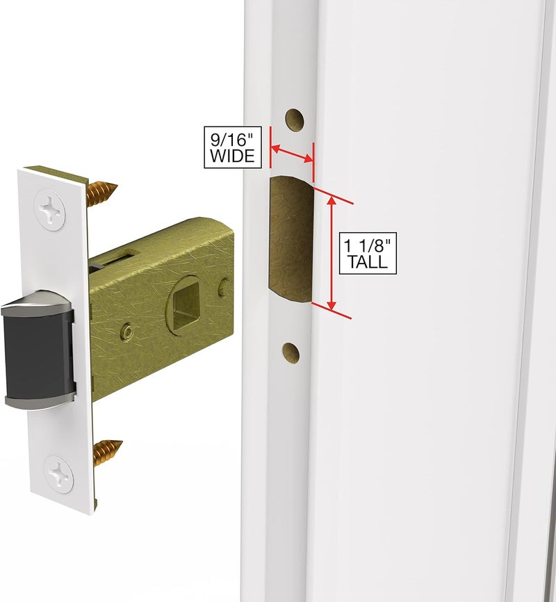 Larson Certified Storm Door M2 Mortise Brushed Nickel Handle Set, Storm Door Handle Replacement with Keyed Deadbolt - Image 4