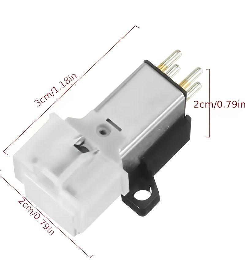 White Dynamic Magnet Straight Replacement Stylus AT3600L ATN3600L Cartridge Stylus For MM Vinyl LP Phonograph Record Player - Image 2