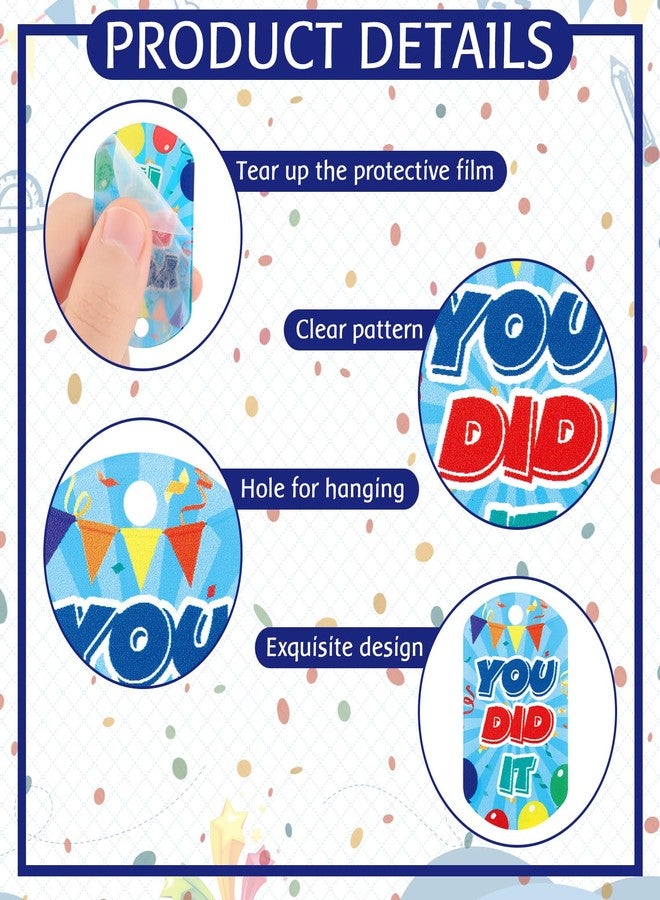 Soaoo 24 Pcs Student Incentives Dog Tags Necklace Reading Prizes with Metal Beaded Chains Motivational Dog Tags Education Awards Assortment for Students Rewards - Image 3