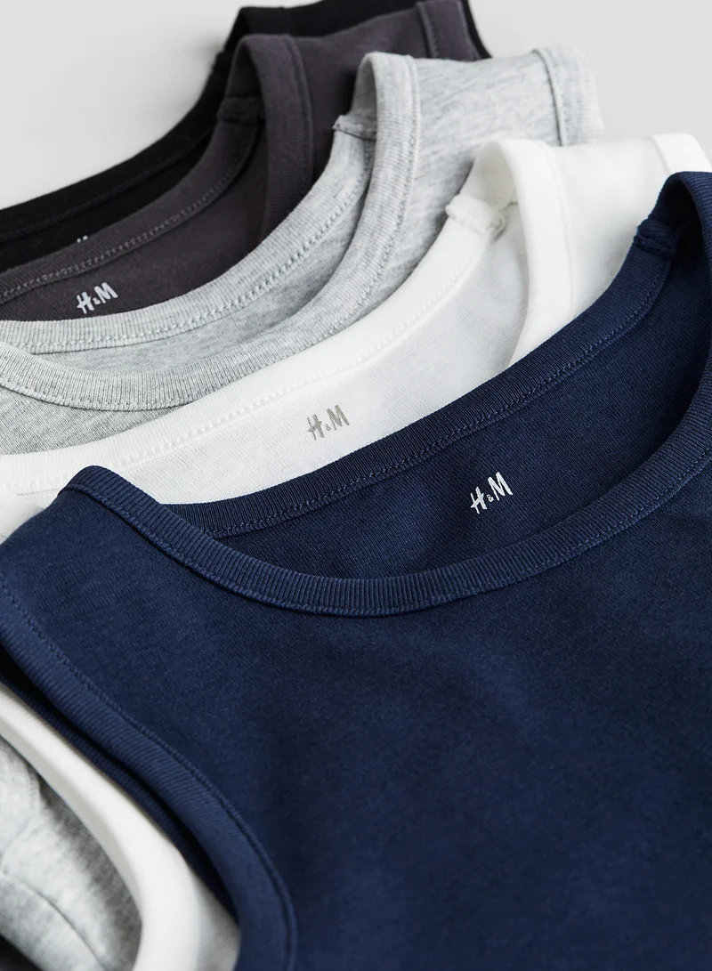 H&M 5-Pack Cotton Vest Tops