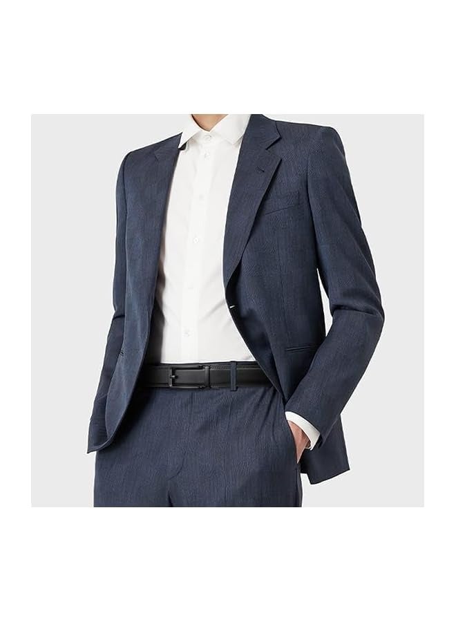 بروماس حزام سقاطة للرجال - حزام جلدي للرجال مريح - فستان هدية للرجال وكاجوال مع إبزيم قابل للتعديل، زخرفة لتناسب المقاس - Image 2