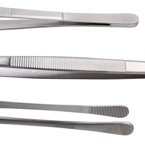 NJ Extra Long Kitchen Tongs, Stainless Steel Cooking Tweezers With Wider Grip, 12-Inch Culinary Tool for Chef Use in Hotel, Restaurant and Home - Image 3