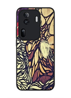 Stylizedd Rugged Black Edge Case for Oppo Reno11 Pro, Slim fit Soft Case Flexible Rubber Edges Anti Drop TPU Gel Thin Cover -  Wise Graffitti  - Image 1