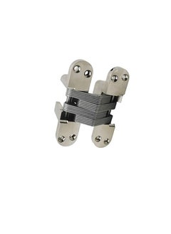 ROBUSTLINE Concealed invisible door hinges (cross hinges) zinc alloy Matt Silver Finish 60MM  - Image 2